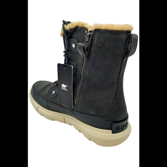 Sorel Explorer Women\'s II Joan Dual Zip Waterproof Boots Grill/Fawn - Medium